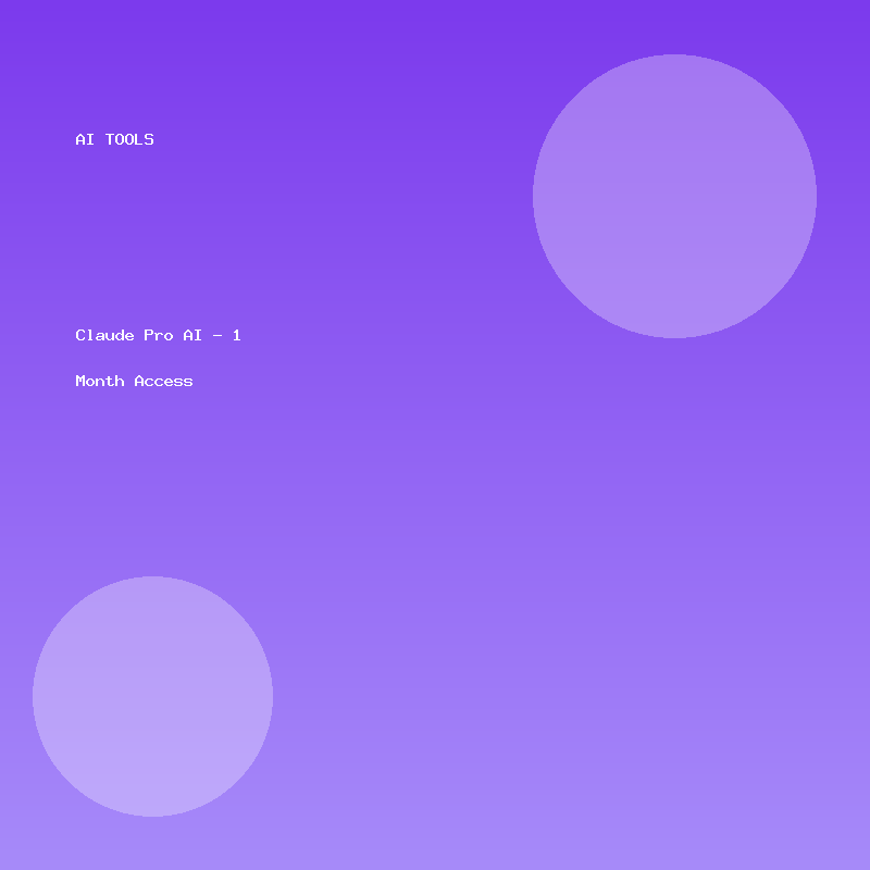 Claude Pro AI - 1 Month Access