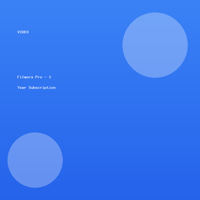 Filmora Pro - 1 Year Subscription