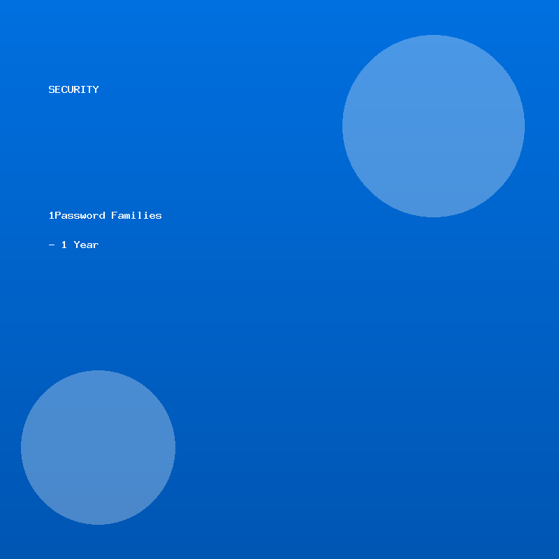 1Password Families - 1 Year