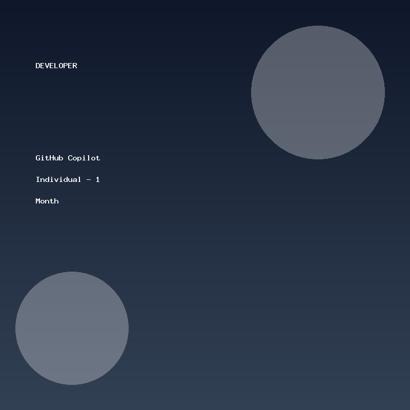 GitHub Copilot Individual - 1 Month