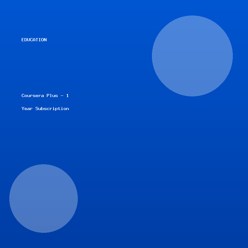 Coursera Plus - 1 Year Subscription