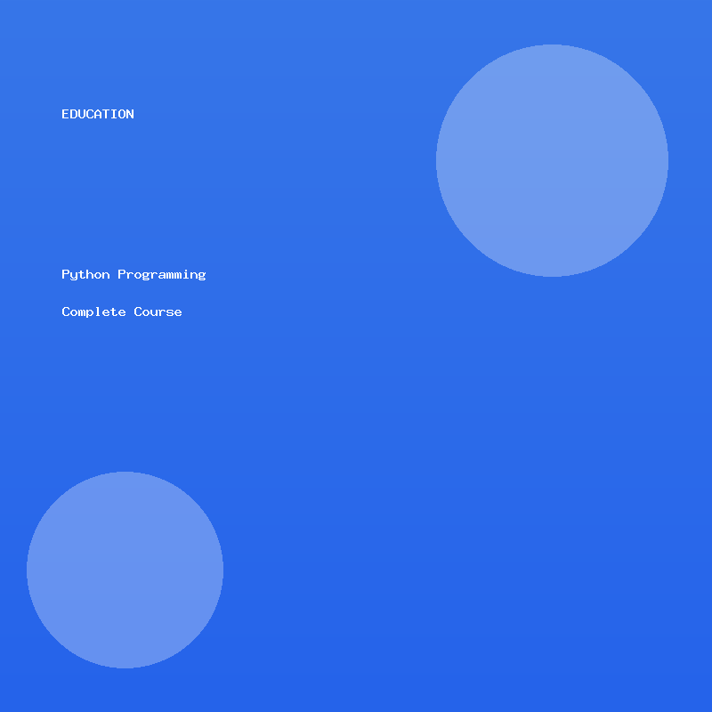 Python Programming Complete Course