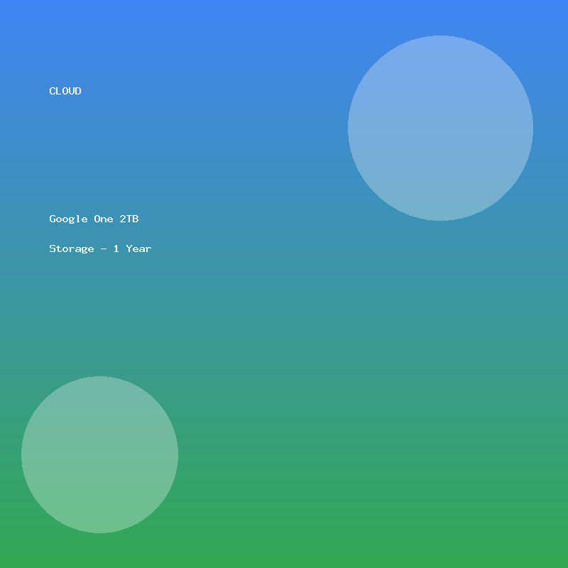 Google One 2TB Storage - 1 Year