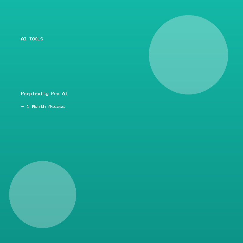 Perplexity Pro AI - 1 Month Access